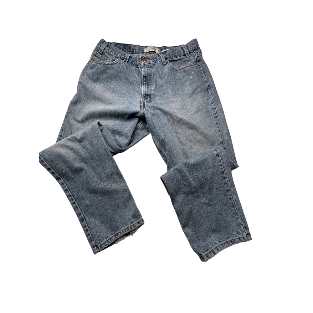Levi Strauss Signature Jeans Women 34x29 Blue Straight Leg Medium Wash Denim
